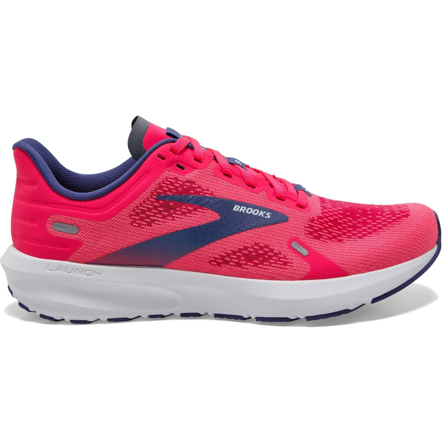 Women's Brooks Launch 9, Pink/Fuchsia/Cobalt, 9.5 B Medium