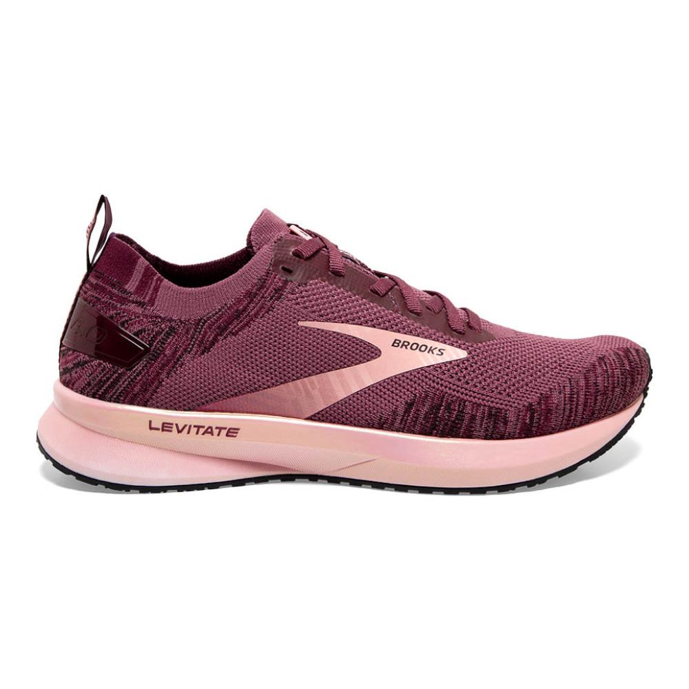 Women's Brooks Levitate 4, Nocturne/Coral/Zinfandel, 6.5 B Medium