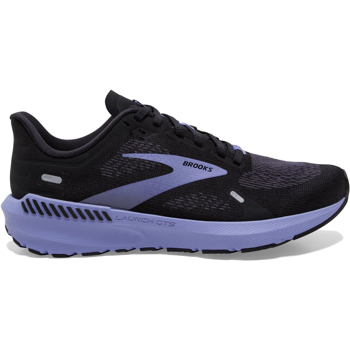Women's Brooks Launch GTS 9, Black/Ebony/Purple, 5.5 B Medium