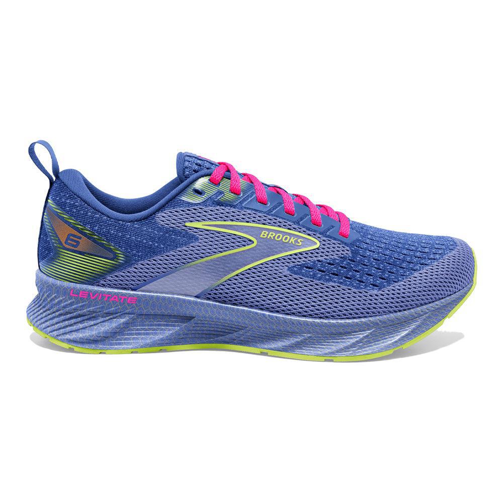 Women's Brooks Levitate 6, Purple/Pink, 10 B Medium